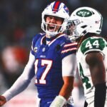 Josh Allen and Bills overcome Aaron Rodgers’ Hail Mary to beat Jets 23-20